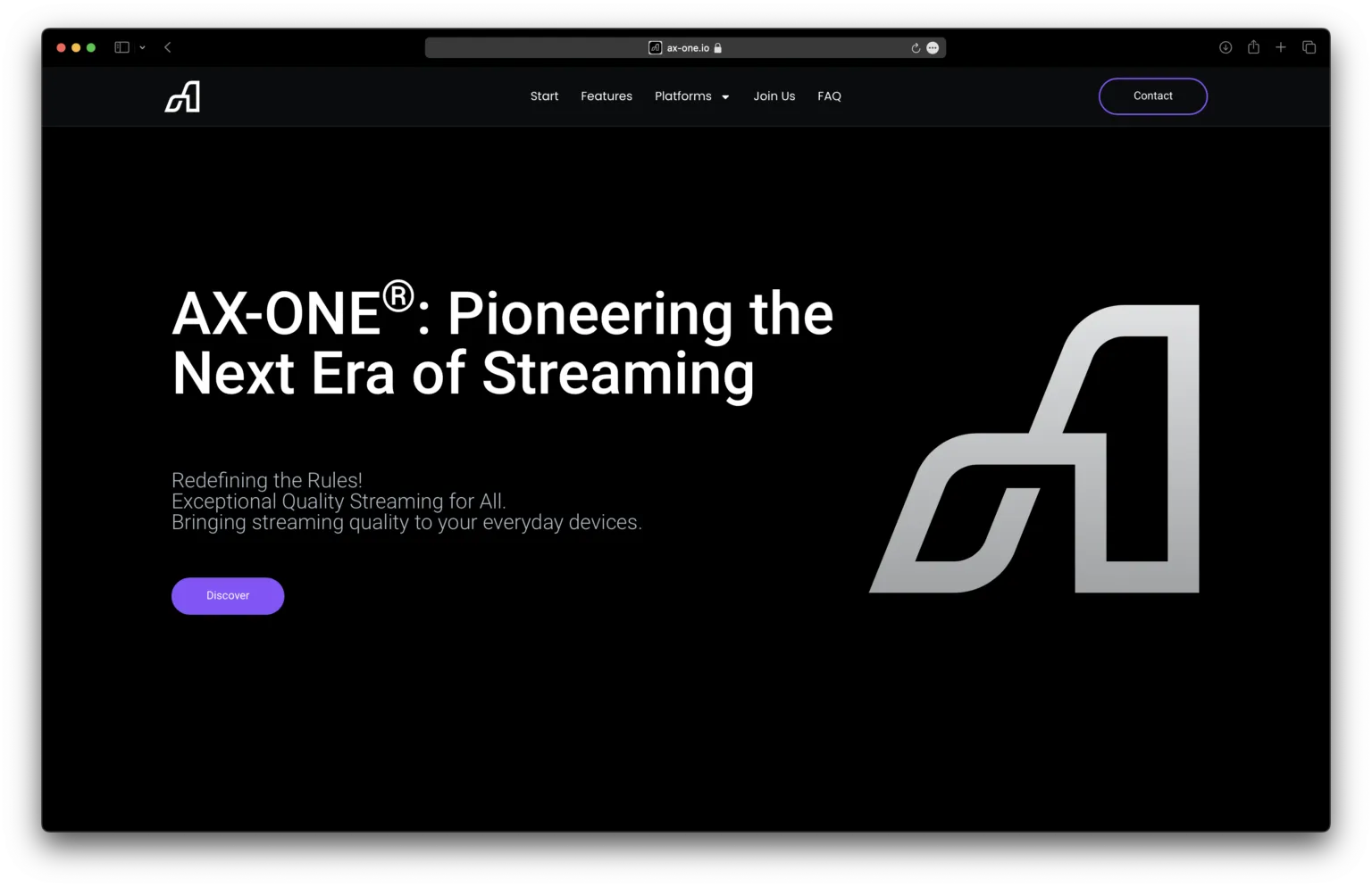 Website AX-ONE